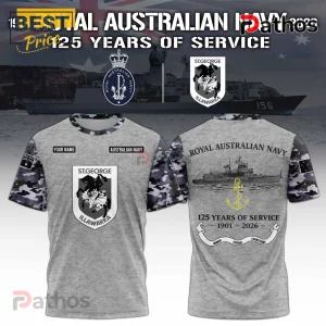 St. George Illawarra Dragons x Australian Navy 125th Anniversary Tee Shirt