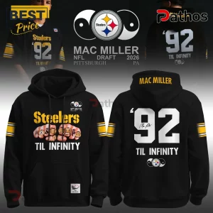 Steelers Mac Miller ’92 Til Infinity 2026 Black Hoodie