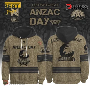 Queensland Firebirds ANZAC Day Camo Limited Edition Hoodie