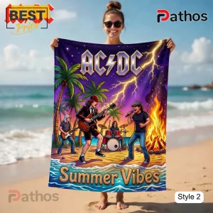 zTkBTPS5 acdc summer vibes surfing rock band beach towel 04 streetwear style