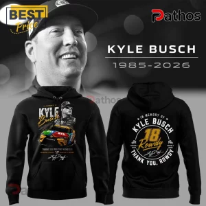 Kyle Busch 1985-2026 Thank You For The Memories Tribute Hoodie
