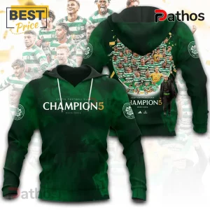 Celtic F.C. Champions 2025/2026 Premium Green Hoodie