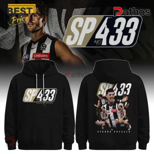 Scott Pendlebury 433 Record Breaker Collingwood Magpies AFL Hoodie
