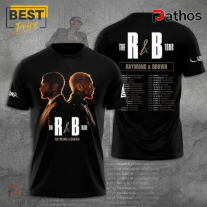 Usher Chris Brown R&B Tour 2026 Concert Dates Black T-Shirt