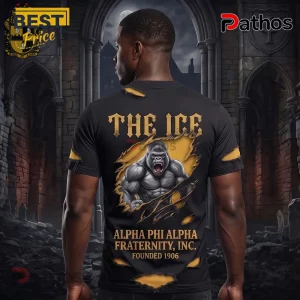Alpha Phi Alpha Fraternity 1906 The Ice Gorilla Black Gold T-Shirt 2 Alpha Phi Alpha Fraternity 1906 The Ice Gorilla Black Gold T-Shirt
