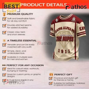 Kappa Alpha Psi Fraternity The Nupes 1911 Crimson Cream Shirt