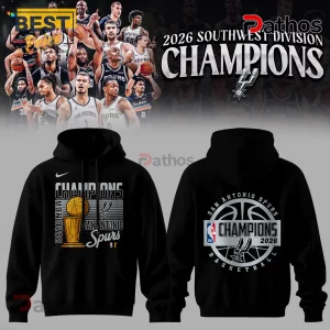 San Antonio Spurs 2026 NBA Champions Black Pullover Hoodie