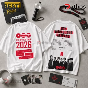 BTS World Tour Arirang 2026 Concert Double Sided Graphic T-Shirt