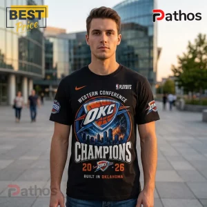 Oklahoma City Thunder 2026 Western Conference Champions T-Shirt 1 Oklahoma City Thunder 2026 Western Conference Champions T-Shirt