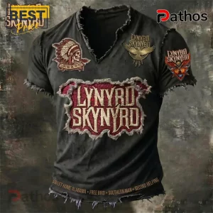 Lynyrd Skynyrd Rock Band Distressed T-Shirt
