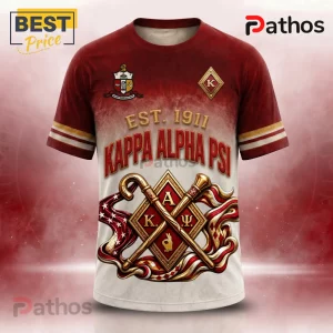 Kappa Alpha Psi Est 1911 Crimson and Cream Fraternity T-Shirt