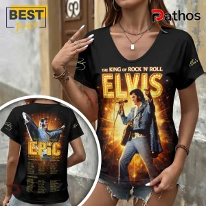 Elvis Presley Epic Concert Women’s V-Neck T-Shirt