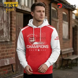 Arsenal Football Club 2025/26 Premier League Champions Hoodie 1 QxFSdTKN arsenal football club 202526 premier league champions hoodie 02 front view