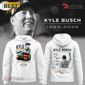 Kyle Busch 1985-2026 Memorial Thank You For The Memories Hoodie