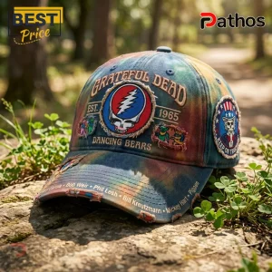 XrofImtL grateful dead tie dye distressed steal your face dancing bears baseball cap 03 design zoom