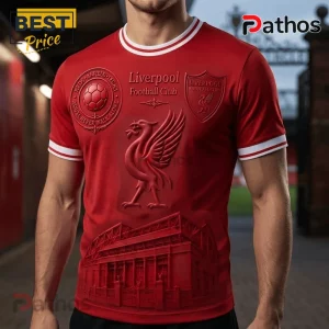 Liverpool Football Club Anfield Stadium Red 3D Graphic T-Shirt