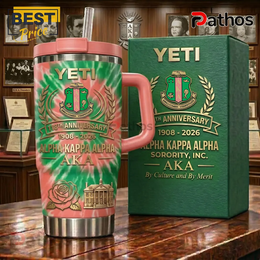AKA Alpha Kappa Alpha Sorority 118th Anniversary Stanley Tumbler AKA Alpha Kappa Alpha Sorority 118th Anniversary Stanley Tumbler