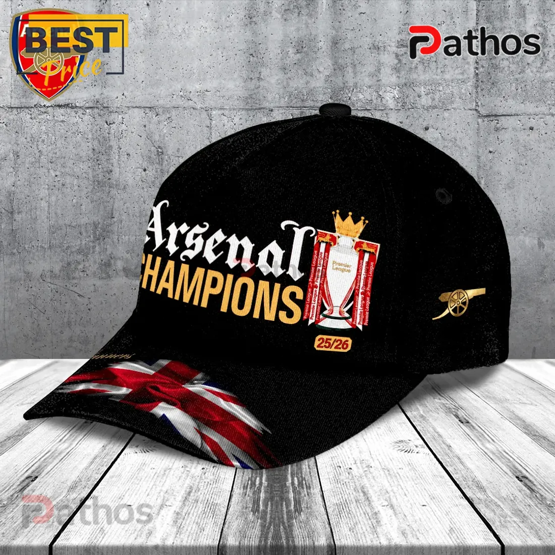 Arsenal FC Premier League Champions 25/26 Baseball Cap Arsenal FC Premier League Champions 25/26 Baseball Cap