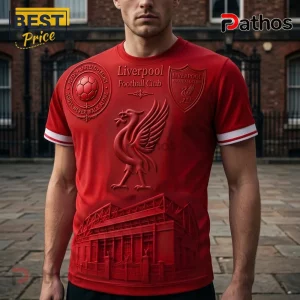 Liverpool Football Club Anfield Stadium Red 3D Graphic T-Shirt