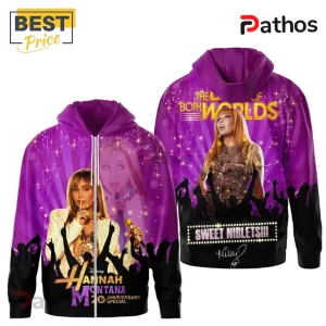 dIEAcHsq disney hannah montana 20th anniversary limited edition purple hoodie 02 urban style