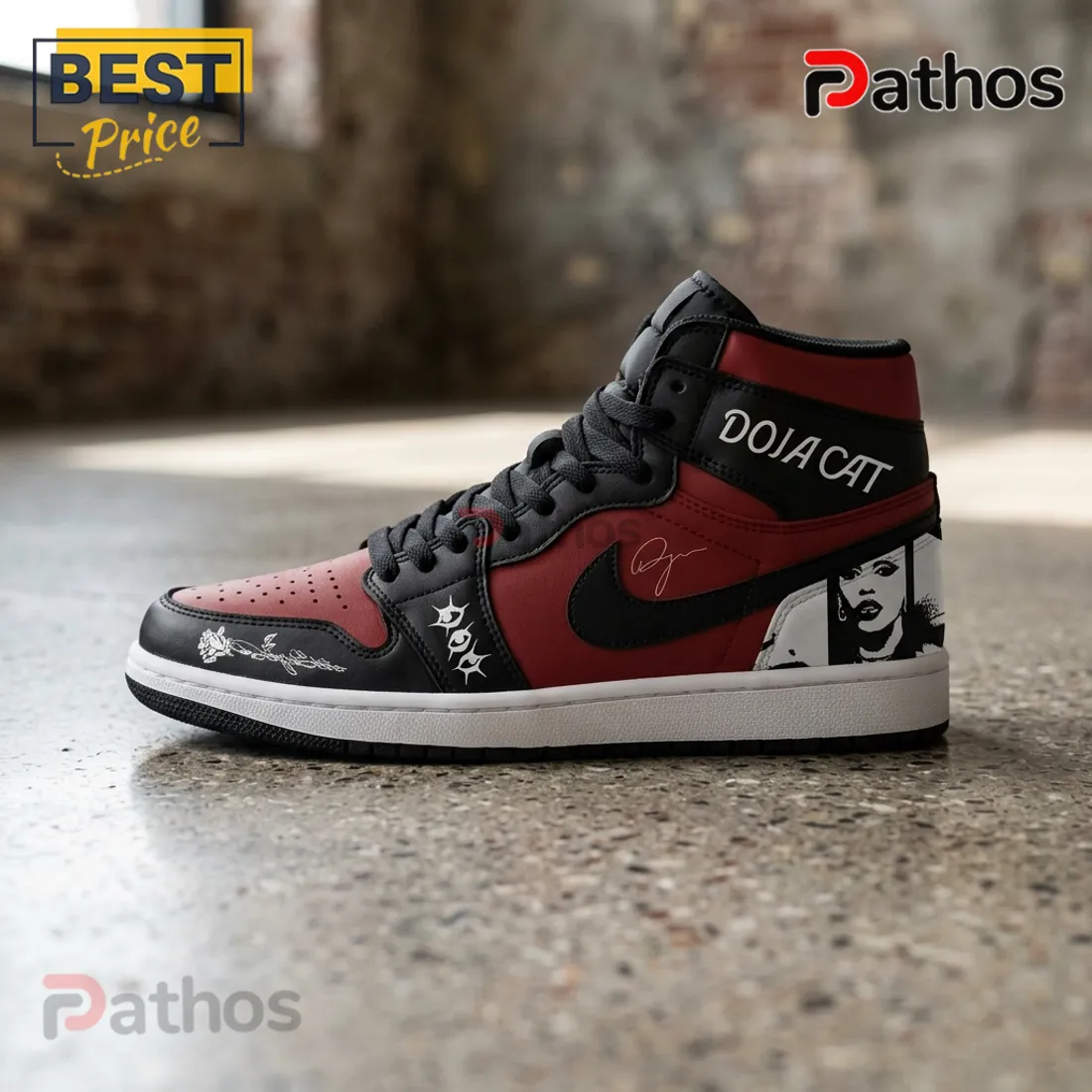 Doja Cat Custom Ma Vie World Tour 2026 High-Top Air Jordan 1 Shoes Doja Cat Custom Ma Vie World Tour 2026 High-Top Air Jordan 1 Shoes