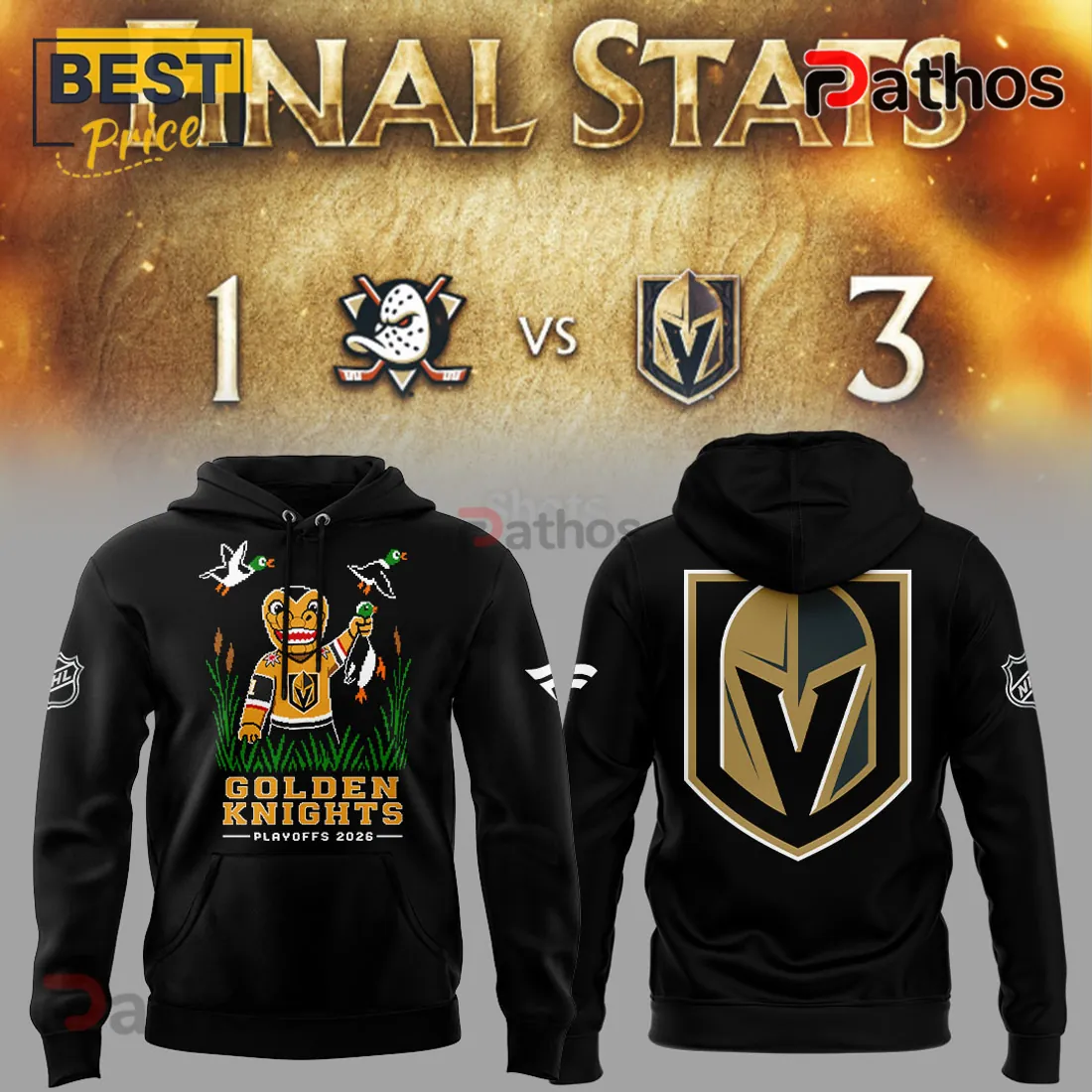 Duck Hunt x Vegas Golden Knights 2026 Playoffs Pullover Hoodie Duck Hunt x Vegas Golden Knights 2026 Playoffs Pullover Hoodie