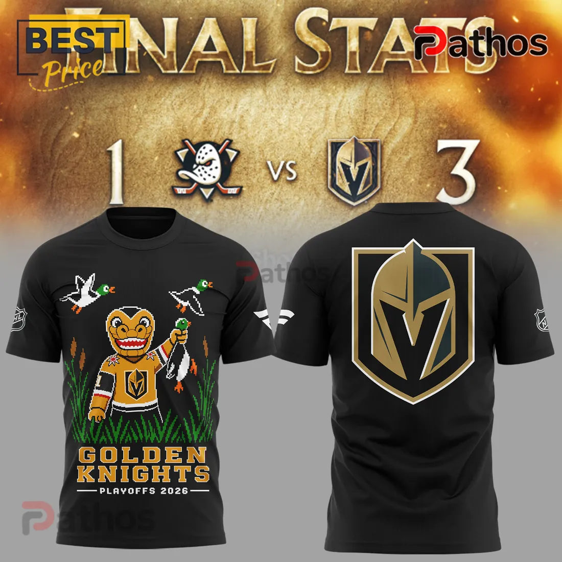 Duck Hunt x Vegas Golden Knights 2026 Playoffs Pullover Hoodie Duck Hunt x Vegas Golden Knights 2026 Playoffs Pullover Hoodie