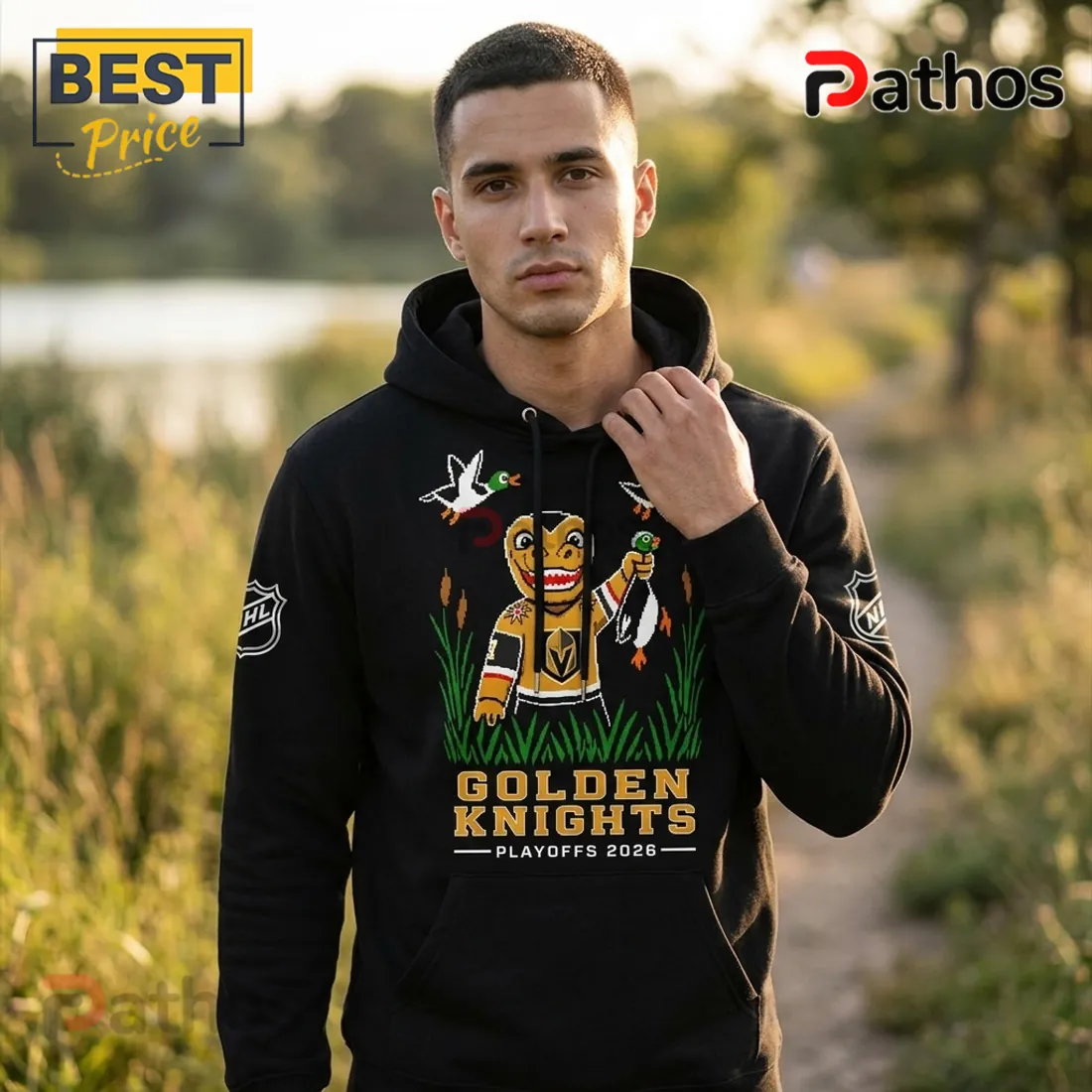 Duck Hunt x Vegas Golden Knights 2026 Playoffs Pullover Hoodie Duck Hunt x Vegas Golden Knights 2026 Playoffs Pullover Hoodie