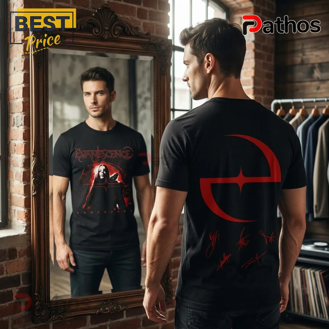 Evanescence 2026 World Tour Signature Black T-Shirt Evanescence 2026 World Tour Signature Black T-Shirt