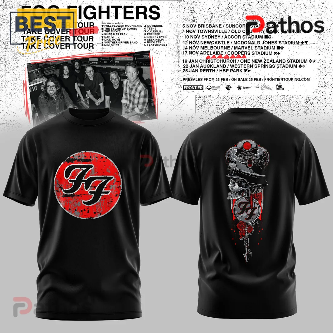 Foo Fighters Take Cover Tour 2026 Concert Pullover Hoodie Foo Fighters Take Cover Tour 2026 Concert Pullover Hoodie