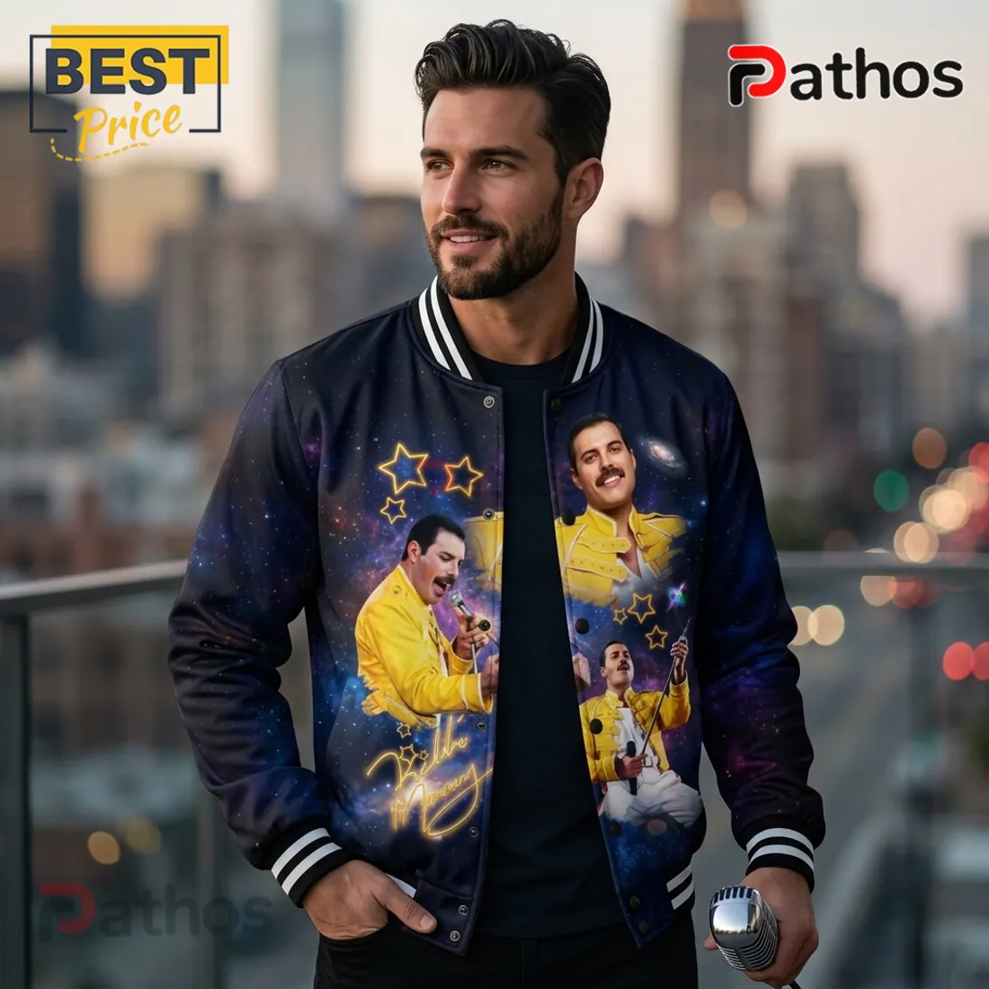 Freddie Mercury 80th Anniversary Varsity Jacket Freddie Mercury 80th Anniversary Varsity Jacket