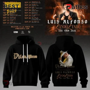 Luis Alfonso Lindo Lindo USA Tour 2026 Black Pullover Hoodie