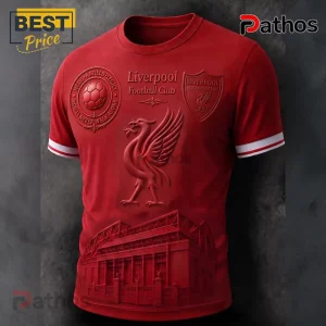 Liverpool Football Club Anfield Stadium Red 3D Graphic T-Shirt