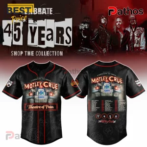 Motley Crue 45th Anniversary Carnival of Sins Tour Baseball Jersey