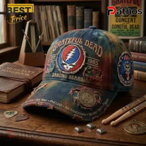 ipwsfJ9E grateful dead tie dye distressed steal your face dancing bears baseball cap 02 lifestyle look