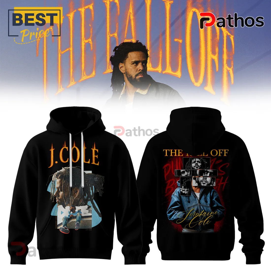 J. Cole The Fall Off Australia Collection Pullover Hoodie J. Cole The Fall Off Australia Collection Pullover Hoodie