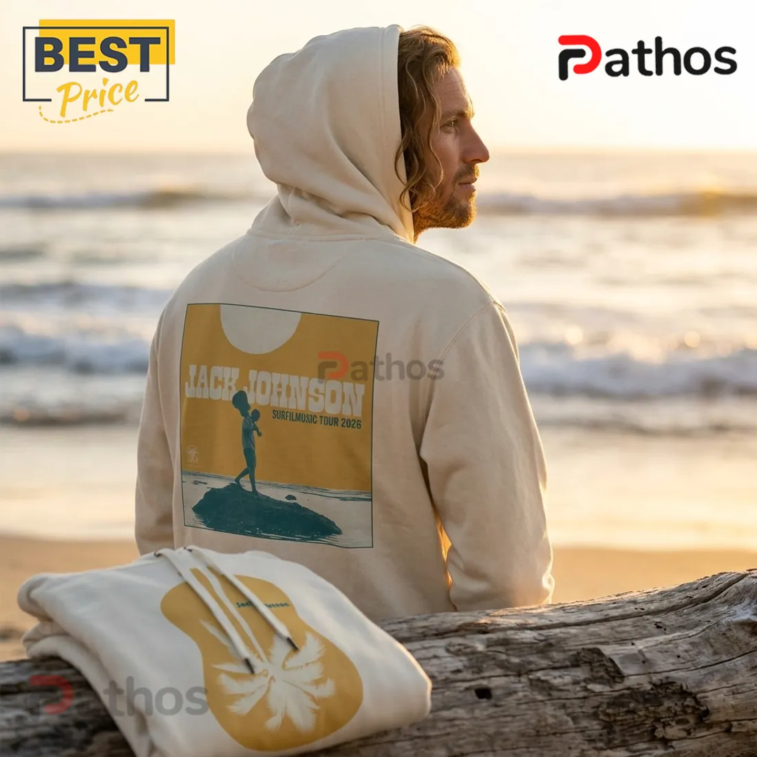 Jack Johnson Surf Music Tour 2026 Australia Concert Cream Hoodie Jack Johnson Surf Music Tour 2026 Australia Concert Cream Hoodie