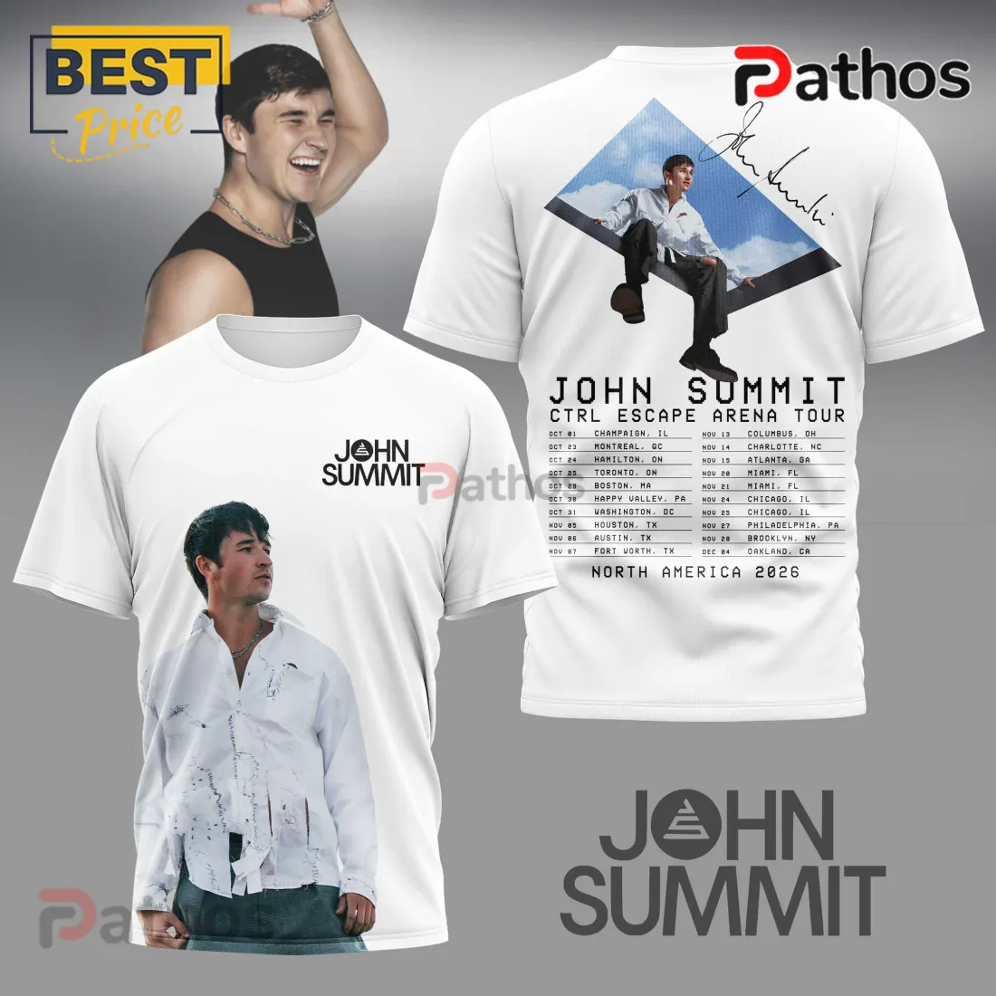 John Summit CTRL Escape Tour 2026 Limited Edition Shirt John Summit CTRL Escape Tour 2026 Limited Edition Shirt