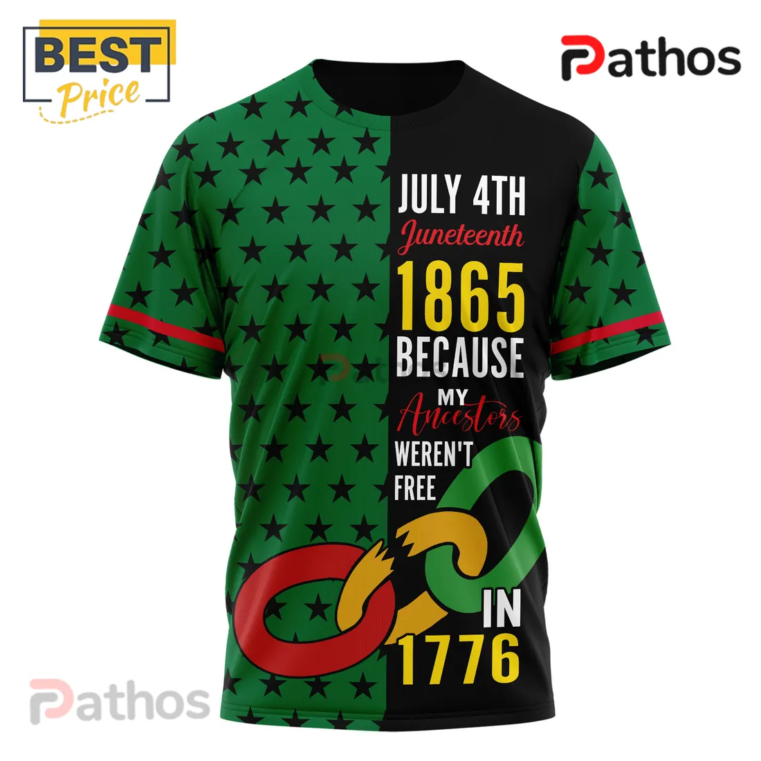 Juneteenth 1865 Freedom Because My Ancestors Weren’t Free T-Shirt Juneteenth 1865 Freedom Because My Ancestors Weren’t Free T-Shirt