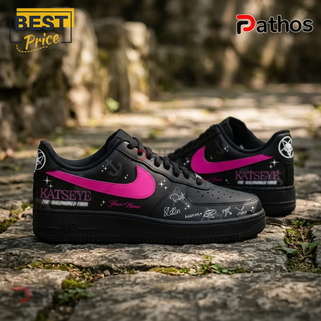 Katseye The Wild World Tour Limited Edition Air Force 1 Sneakers Katseye The Wild World Tour Limited Edition Air Force 1 Sneakers