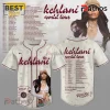 Kehlani World Tour 2026 Limited Edition White Baseball Jersey