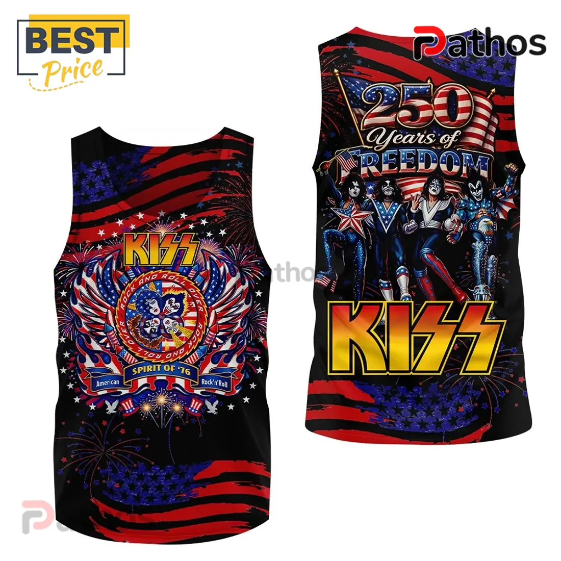 KISS Band 250 Years of Freedom Limited Edition Hoodie KISS Band 250 Years of Freedom Limited Edition Hoodie