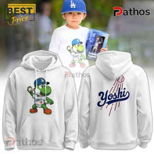 Yoshi x Los Angeles Dodgers Yoshinobu Yamamoto 18 Baseball Pullover Hoodie
