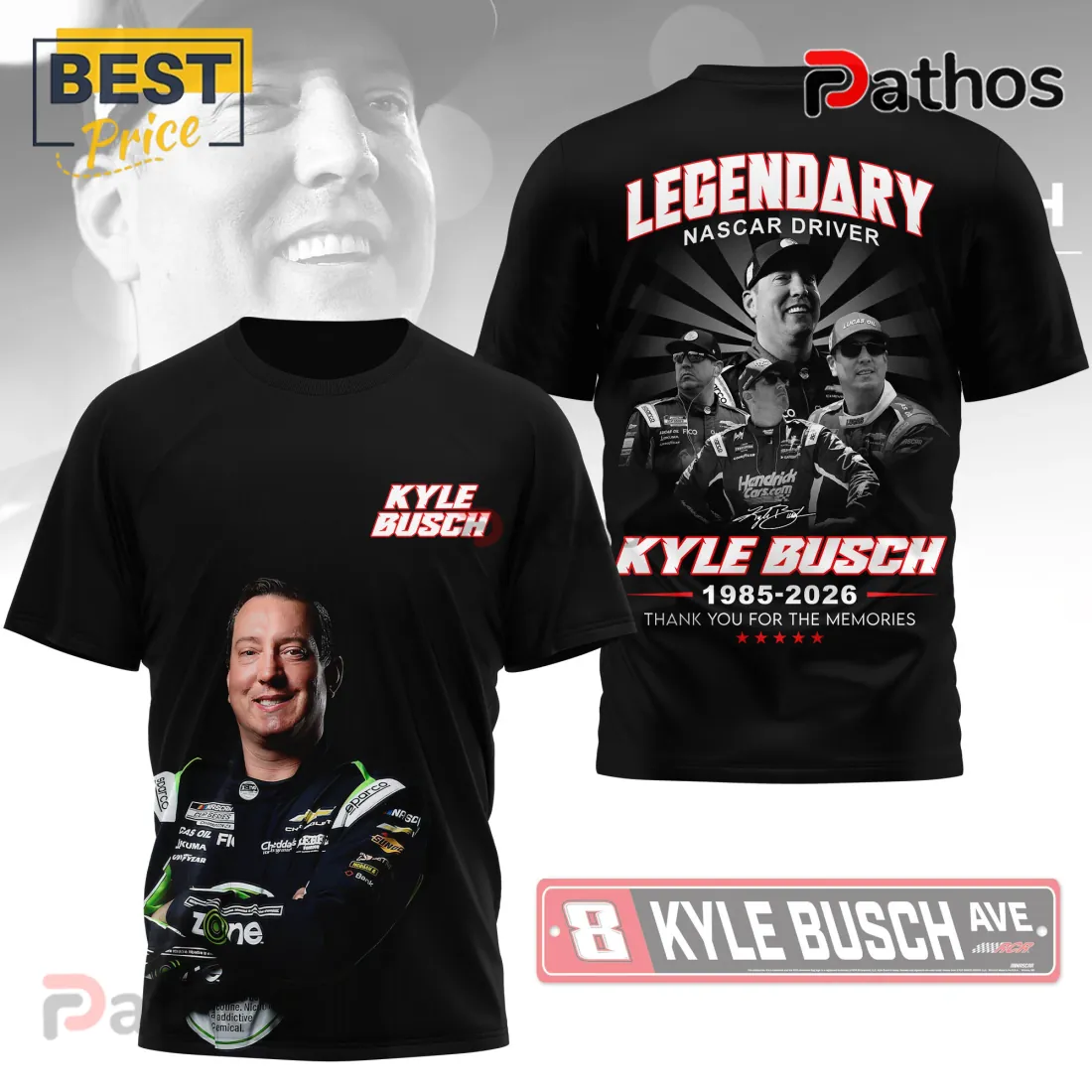 Kyle Busch Legendary NASCAR Driver 1985-2026 Shirt Kyle Busch Legendary NASCAR Driver 1985-2026 Shirt