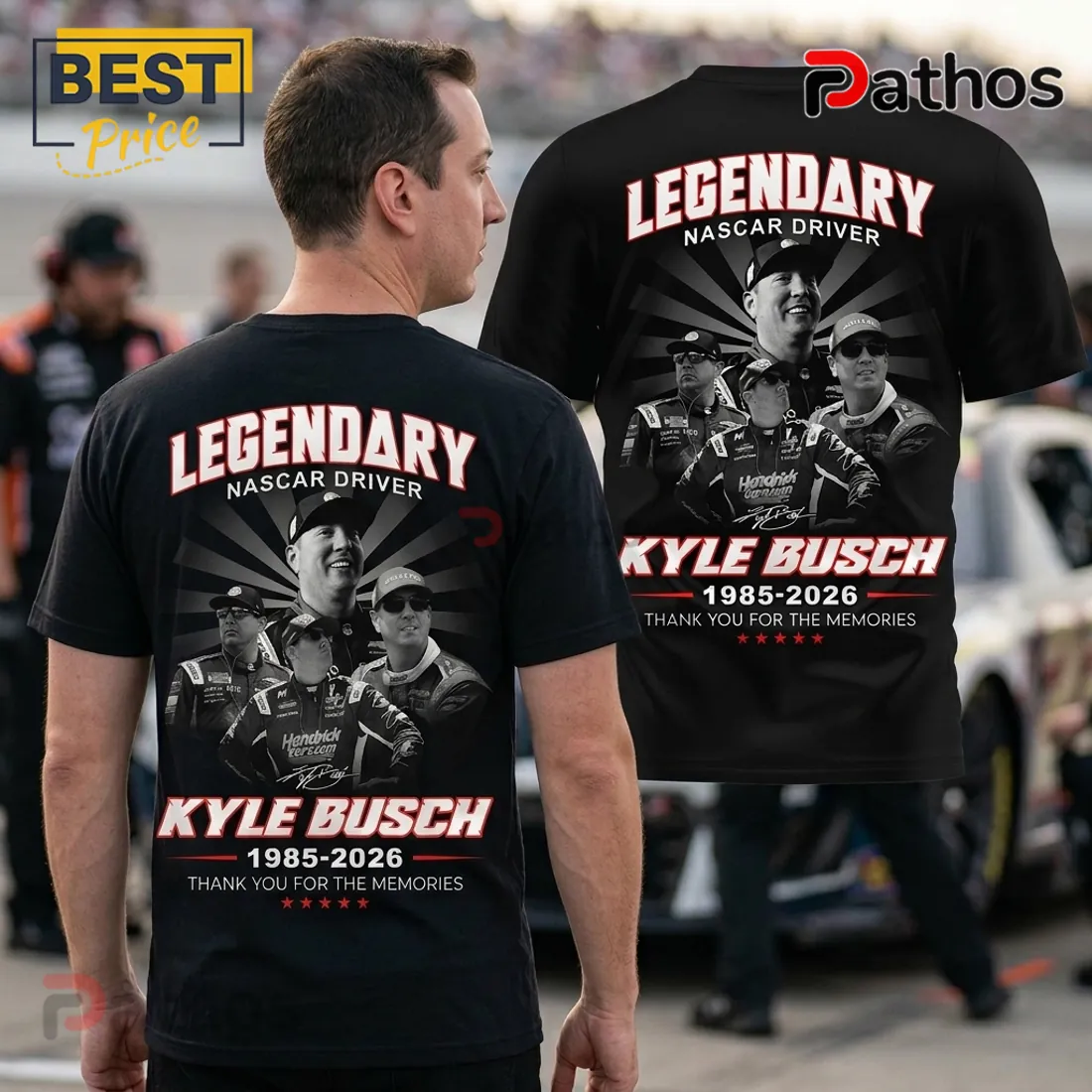 Kyle Busch Legendary NASCAR Driver 1985-2026 Shirt Kyle Busch Legendary NASCAR Driver 1985-2026 Shirt