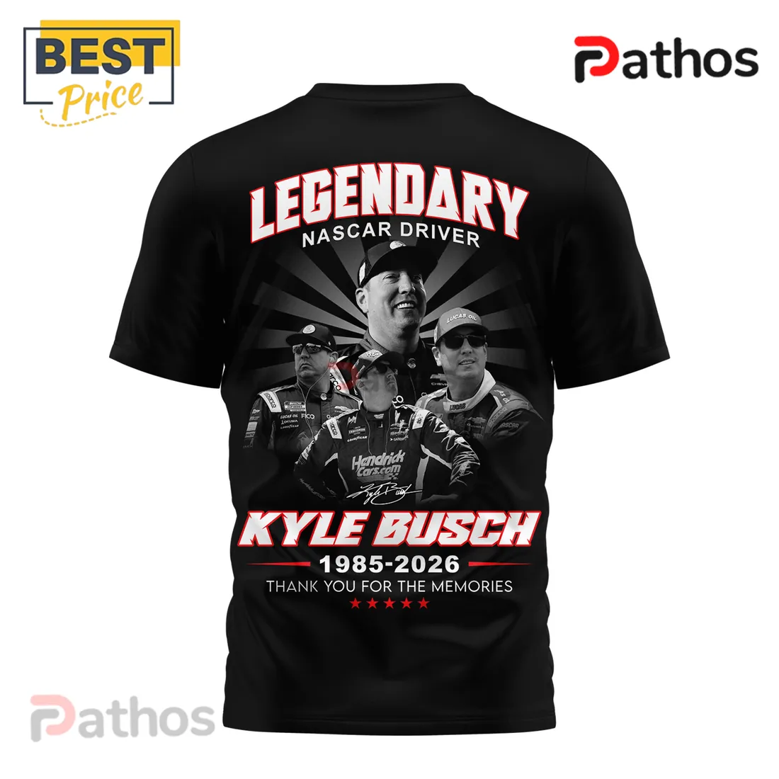 Kyle Busch Legendary NASCAR Driver 1985-2026 Shirt Kyle Busch Legendary NASCAR Driver 1985-2026 Shirt