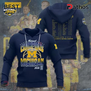 Michigan Wolverines Men’s Basketball 2026 Hoodie