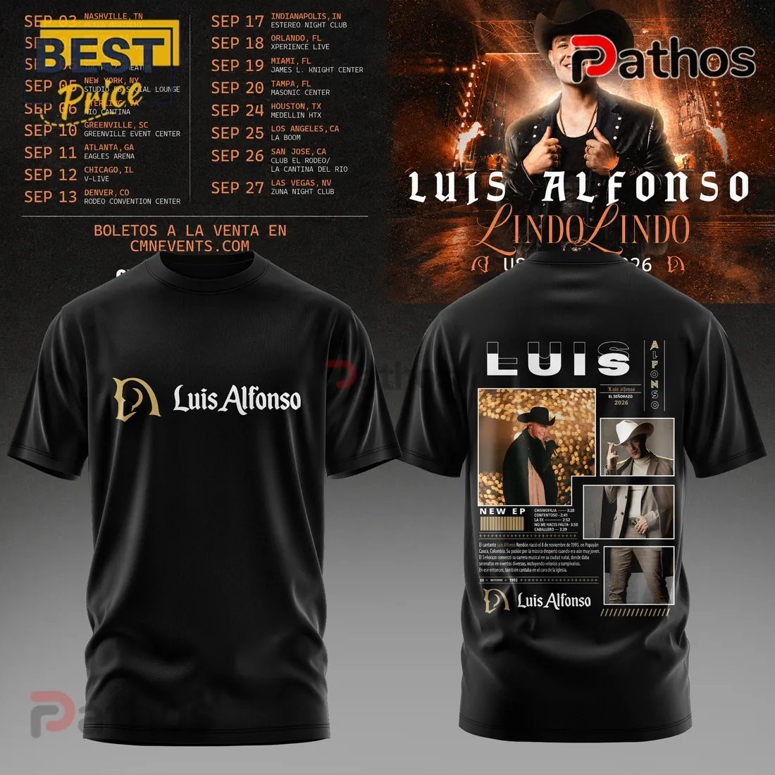 Luis Alfonso Lindo Lindo USA Tour 2026 Limited Edition Hoodie Luis Alfonso Lindo Lindo USA Tour 2026 Limited Edition Hoodie