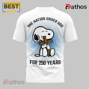 Snoopy Patriotic One Nation Under God US Flag Christian T-Shirt 3 Snoopy Patriotic One Nation Under God US Flag Christian T-Shirt