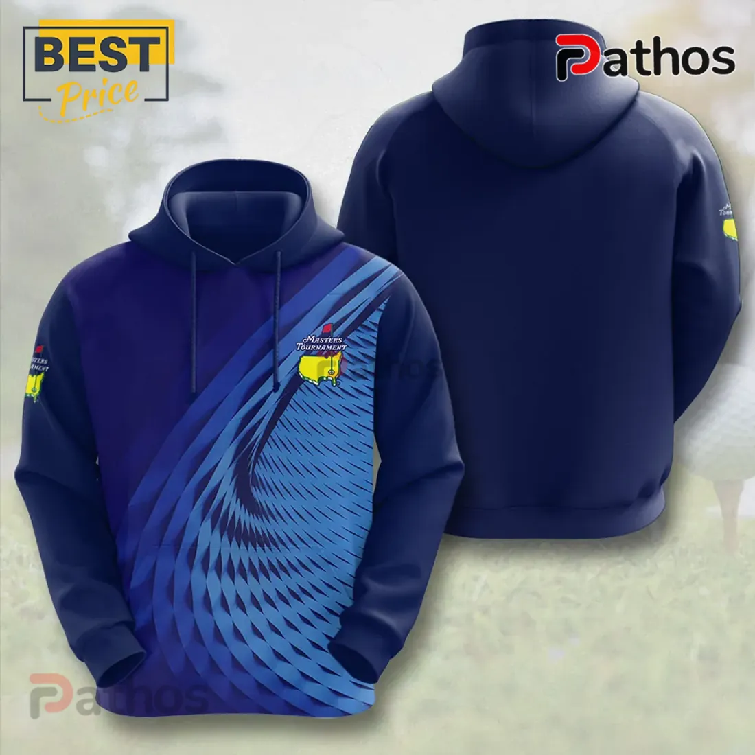 Masters Golf Tournament Blue Abstract Swirl Polo Shirt Masters Golf Tournament Blue Abstract Swirl Polo Shirt